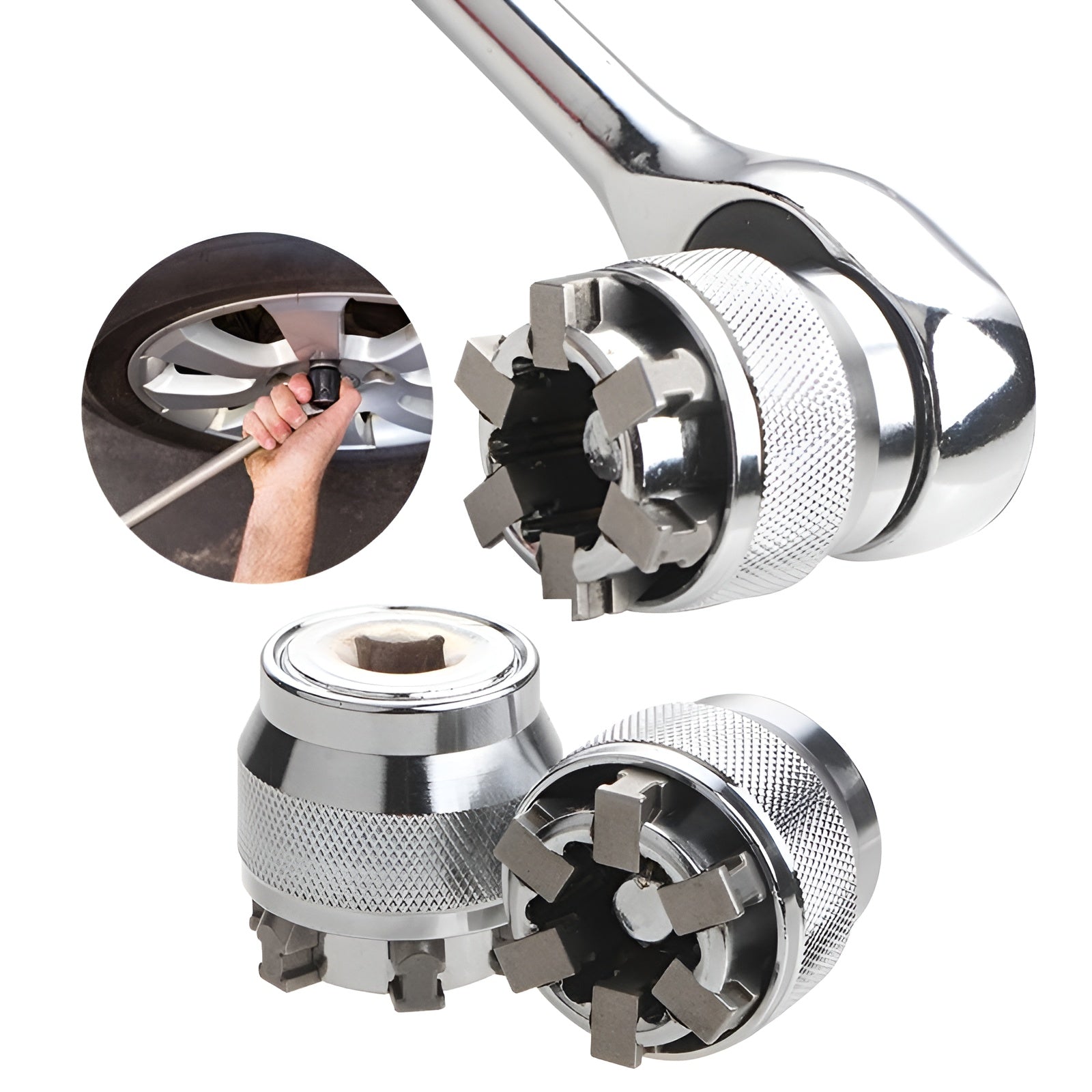 PowerGrip™ - Adjustable Universal Socket Adapter for Drill & Wrench Tools