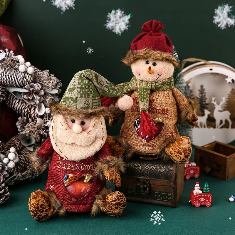 MerryPouch™ – Plush Christmas Gift Bags with Santa, Snowman & Reindeer Designs