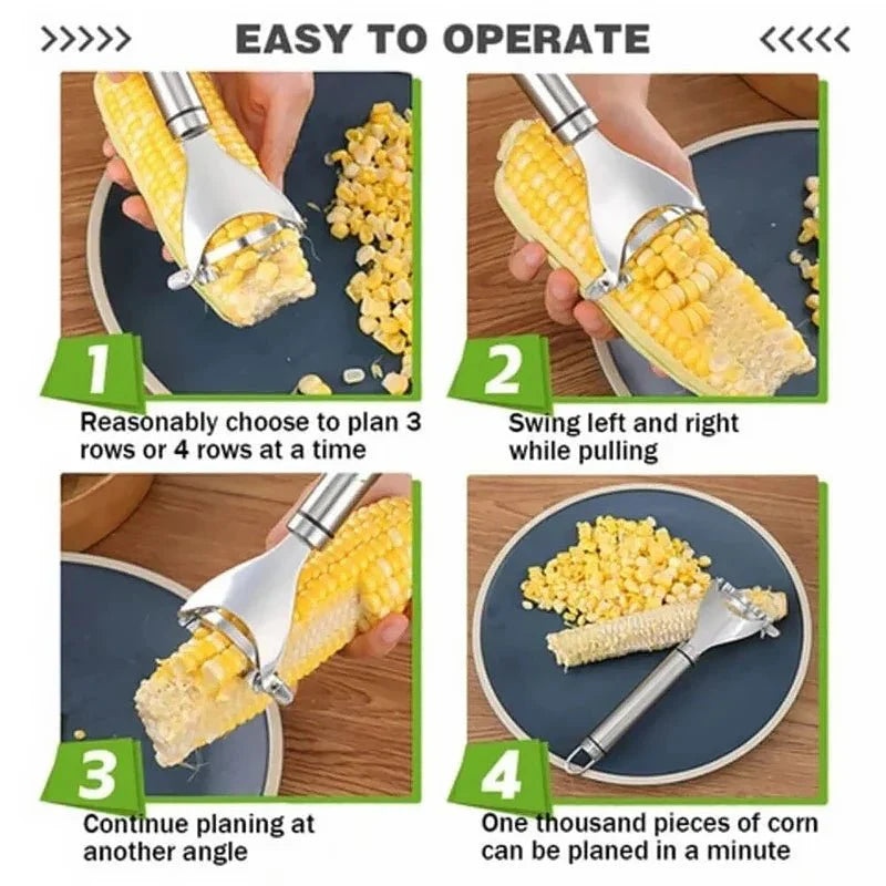 1+1 FREE | KornKut™ - Stainless Steel Corn Peeler