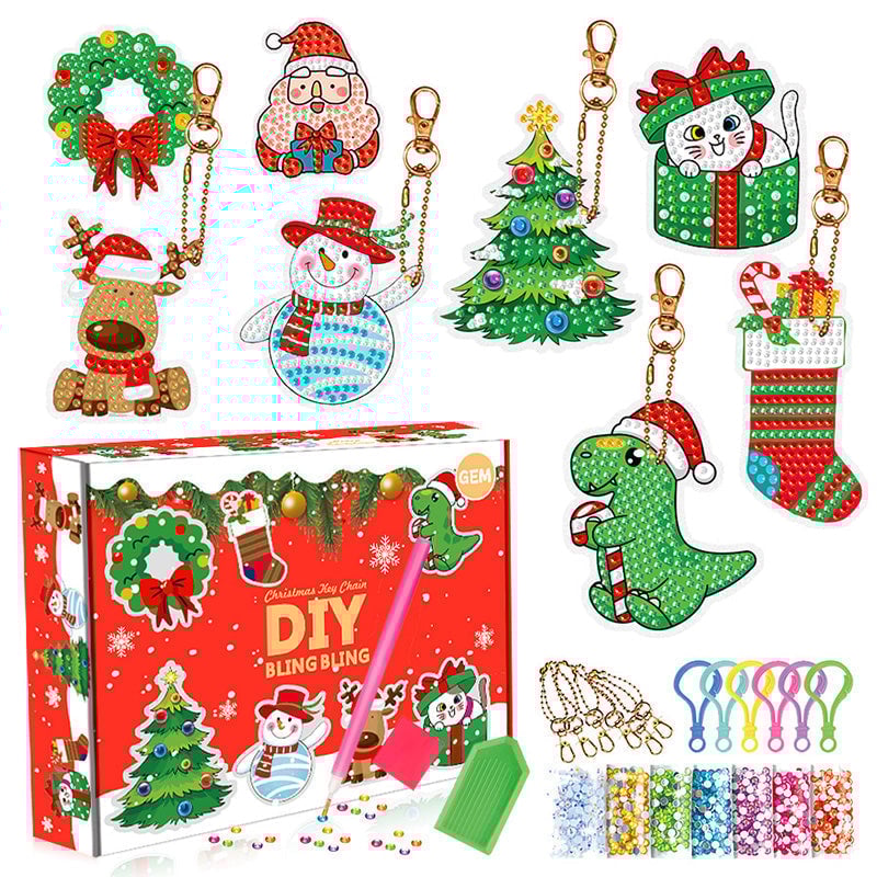 SparkleCraft™ – DIY Christmas Diamond Painting Stickers for Kids & Family