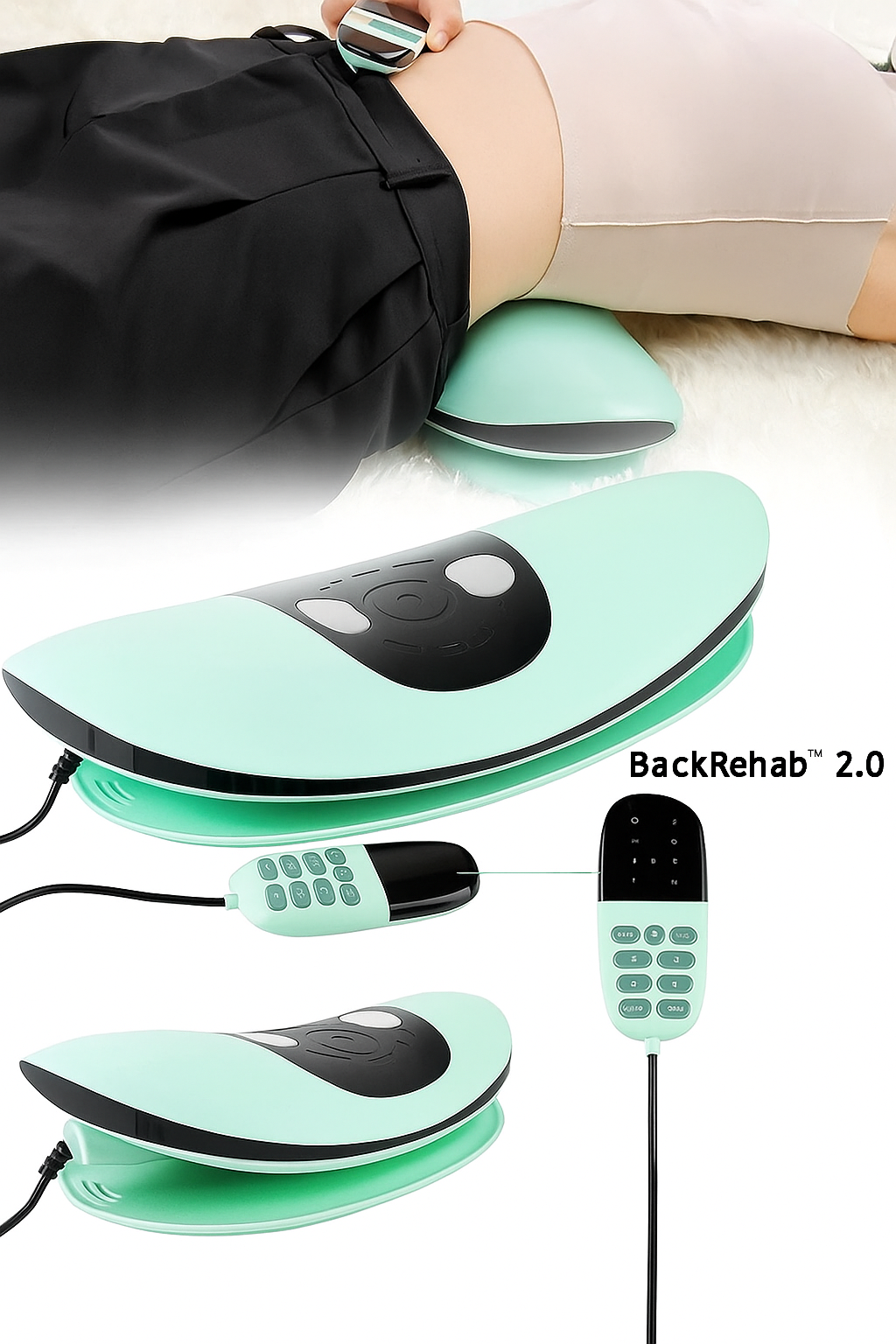 SpineGlide™ - Adjustable Back Stretcher & Support Device