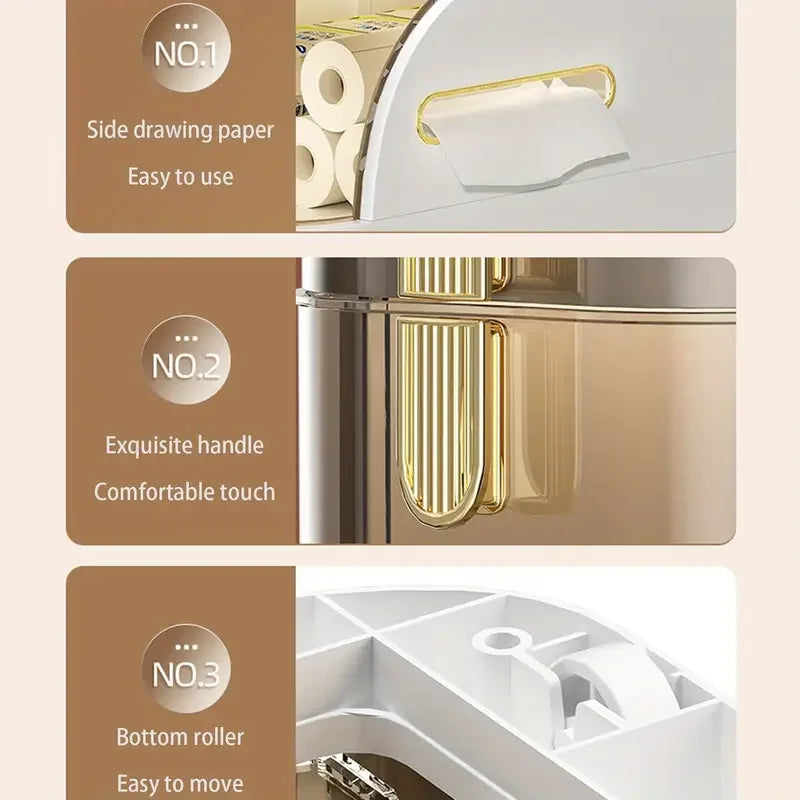 NookGlide™ - Rolling Bathroom Cabinet