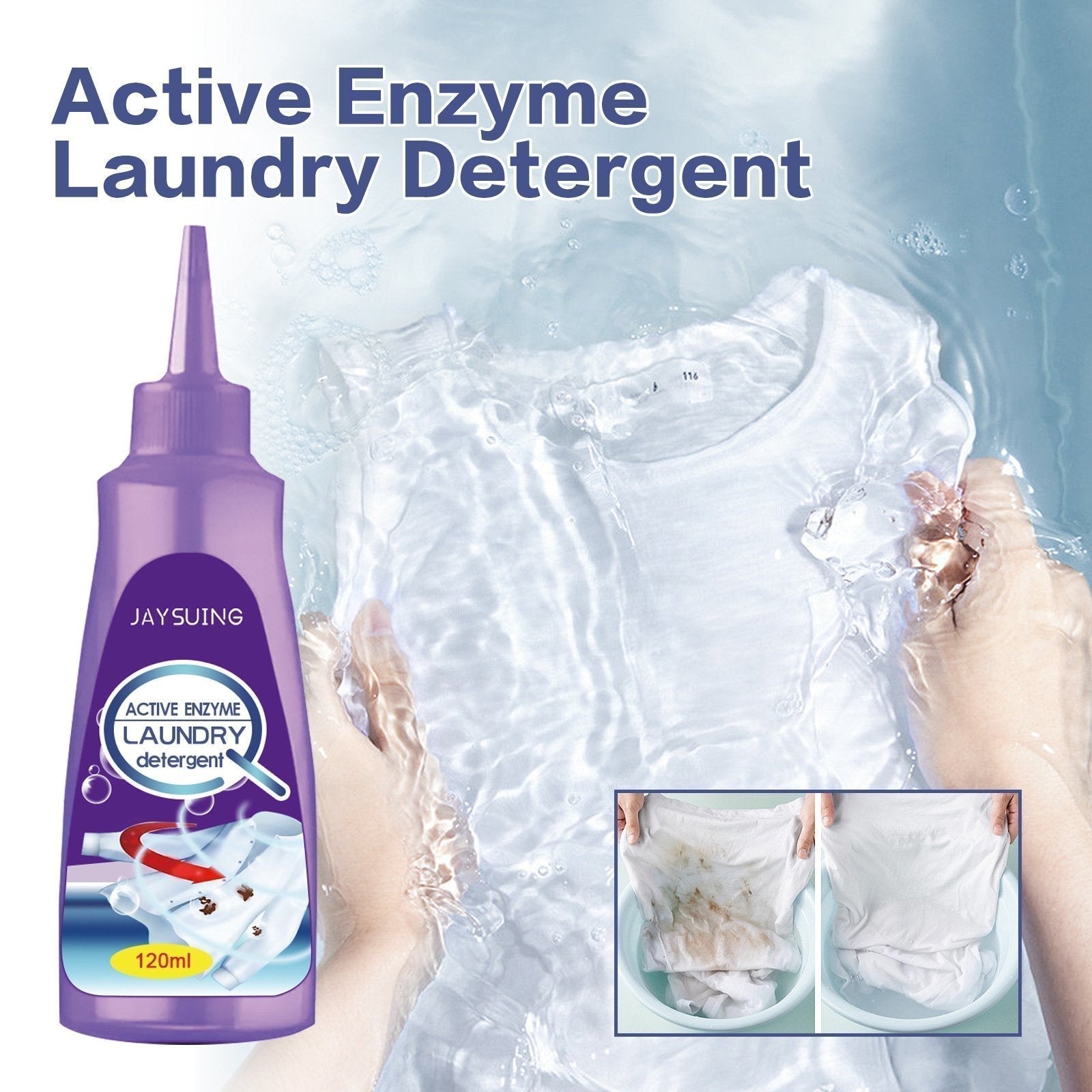 1+1 FREE | SwiftClean™ – Powerful Enzyme Cleaner for Clothes & Fabrics