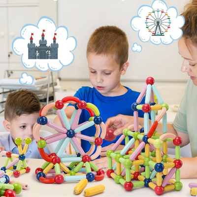 BlockFusion™ - Colorful Magnetic Blocks for Creative Learning & Play