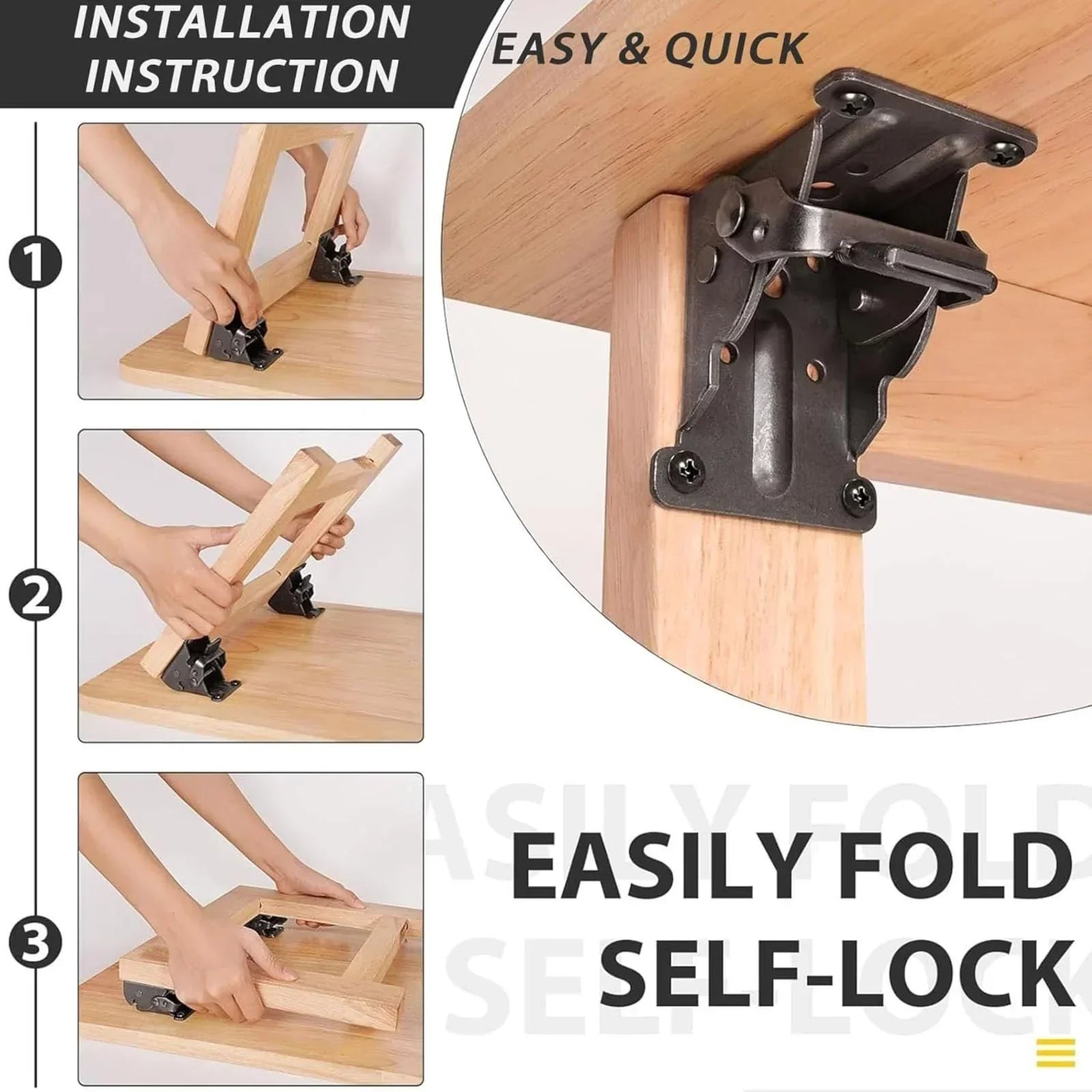 LockNFold™ - Foldable metal mount for stable