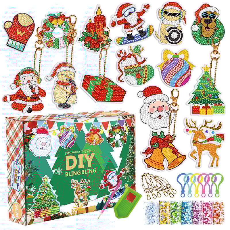 SparkleCraft™ – DIY Christmas Diamond Painting Stickers for Kids & Family