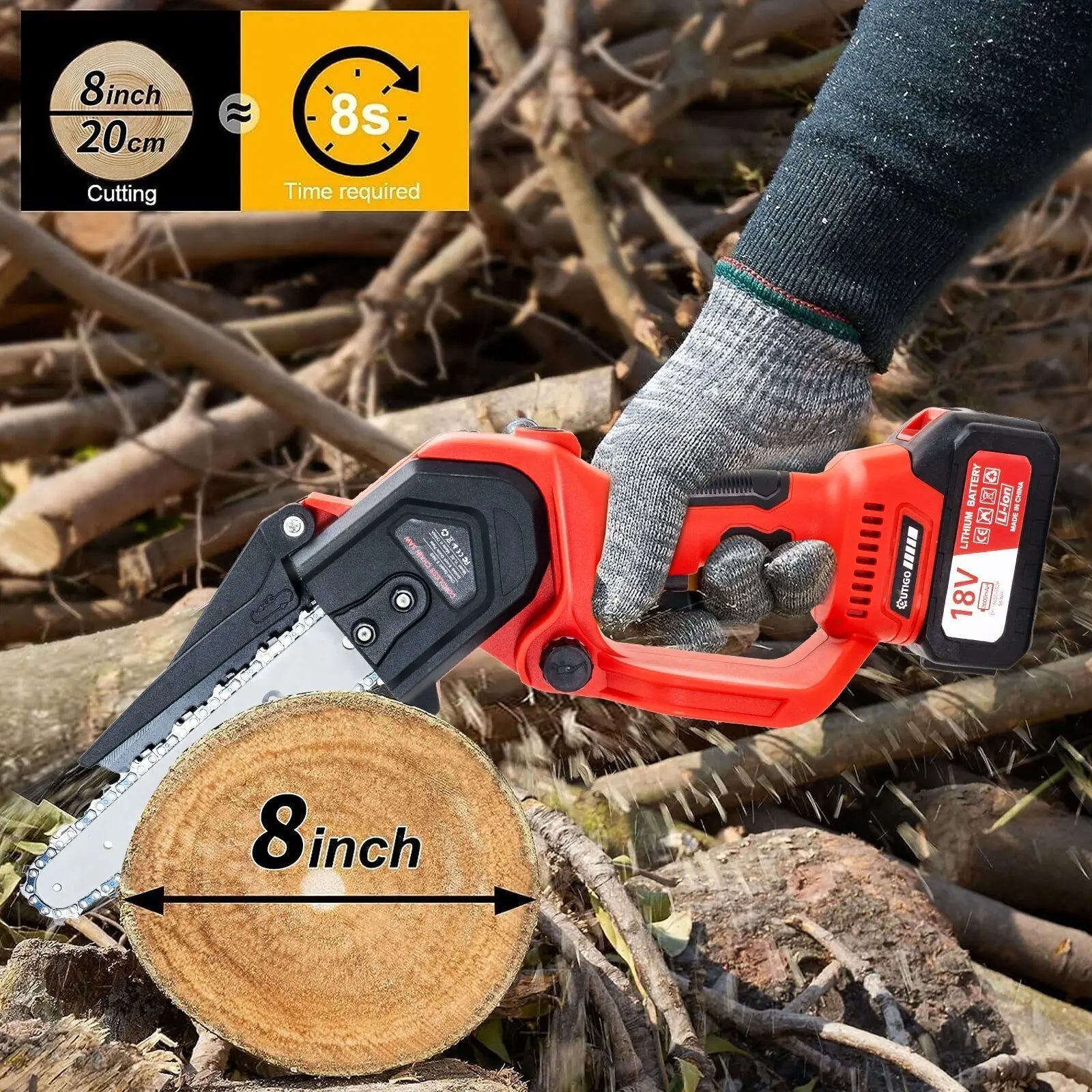 ArborVolt™ - Lightweight Cordless Mini Chainsaw for Home & Garden