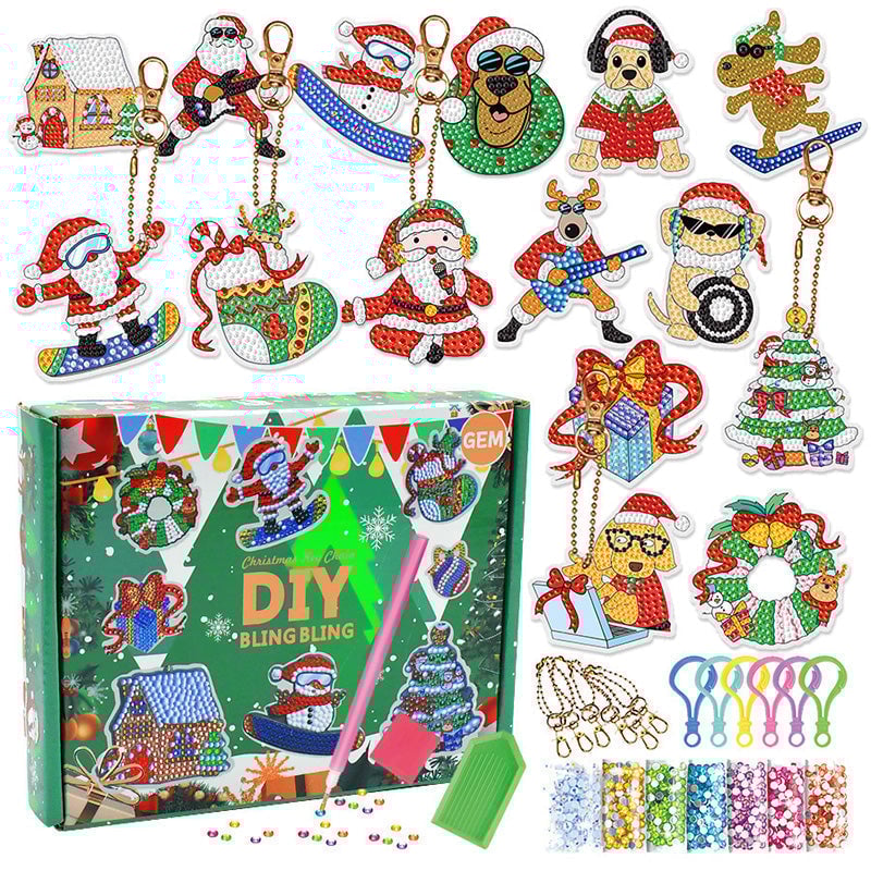 SparkleCraft™ – DIY Christmas Diamond Painting Stickers for Kids & Family