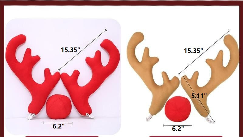 ReinRide™ – Make Every Drive Merrier with Adorable Christmas Car Antlers
