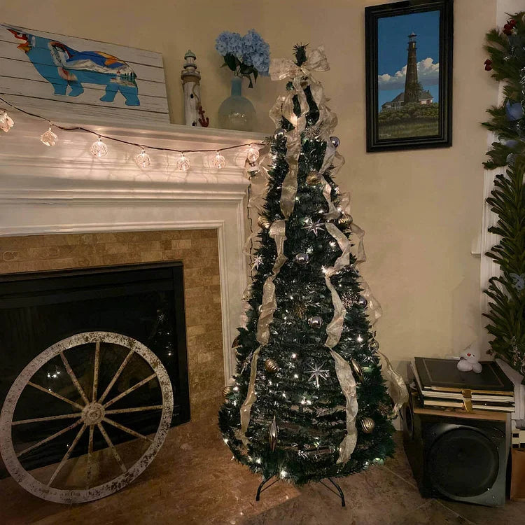 FoldaTree™ – Collapsible Pop-Up Christmas Tree for Easy Festive Setup