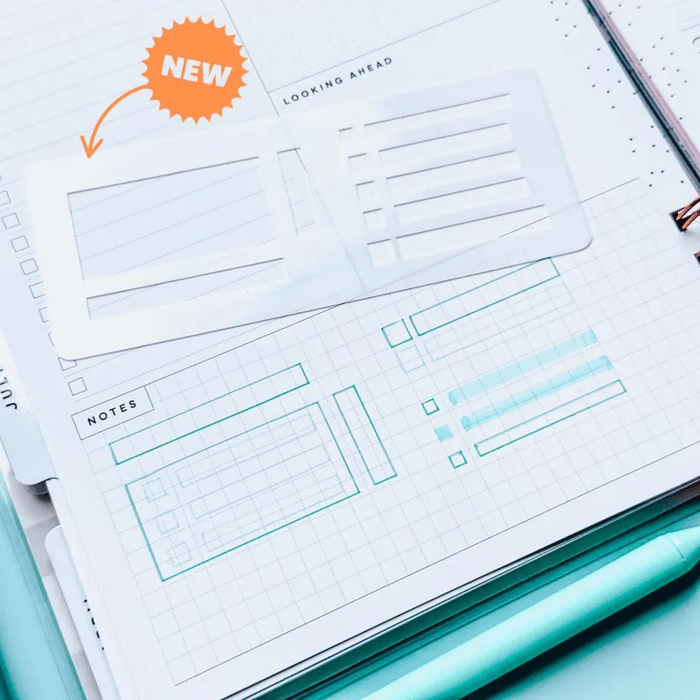 CraftFlex™ – Flexible Mylar Planner & Journal Stencils Set