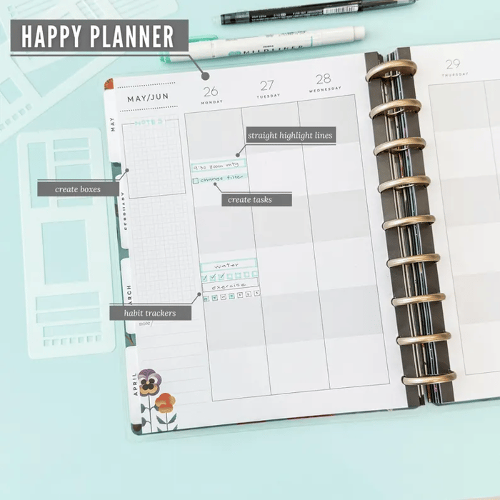 CraftFlex™ – Flexible Mylar Planner & Journal Stencils Set