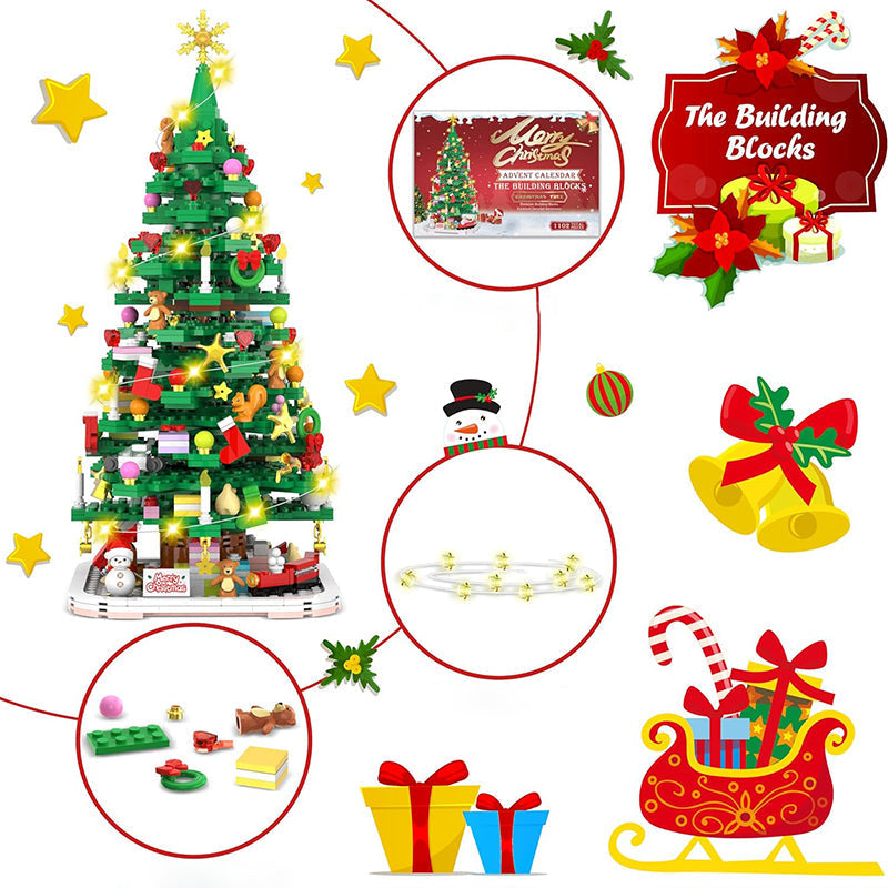 BuildaTree™ – Creative Christmas Tree Toy Set for Kids & Adults
