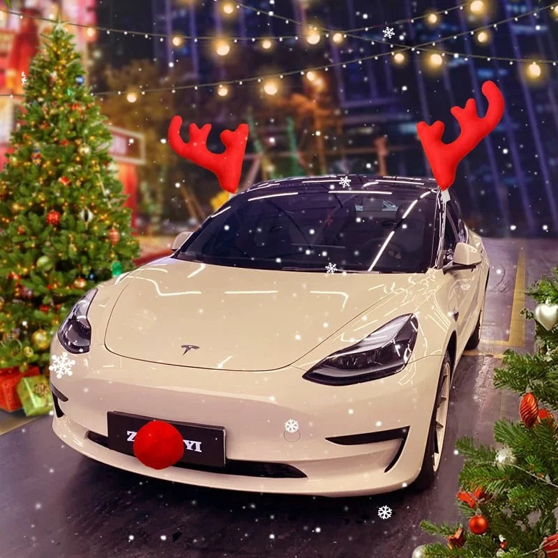 ReinRide™ – Make Every Drive Merrier with Adorable Christmas Car Antlers