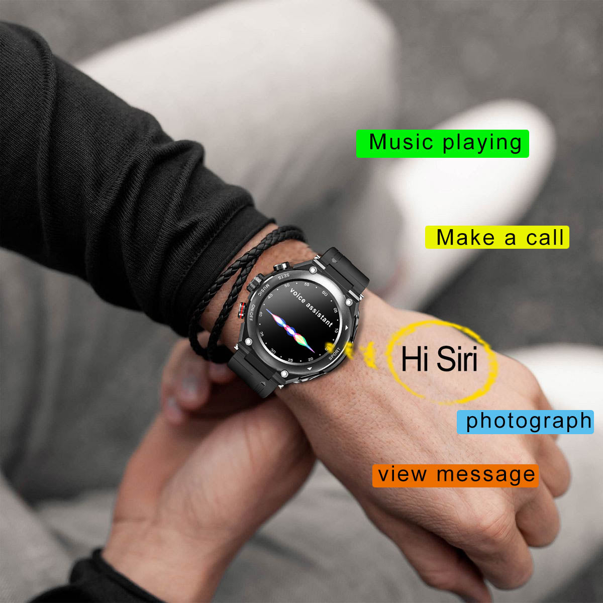 SyncWear™ - Smartwatch With Voice Assistant
