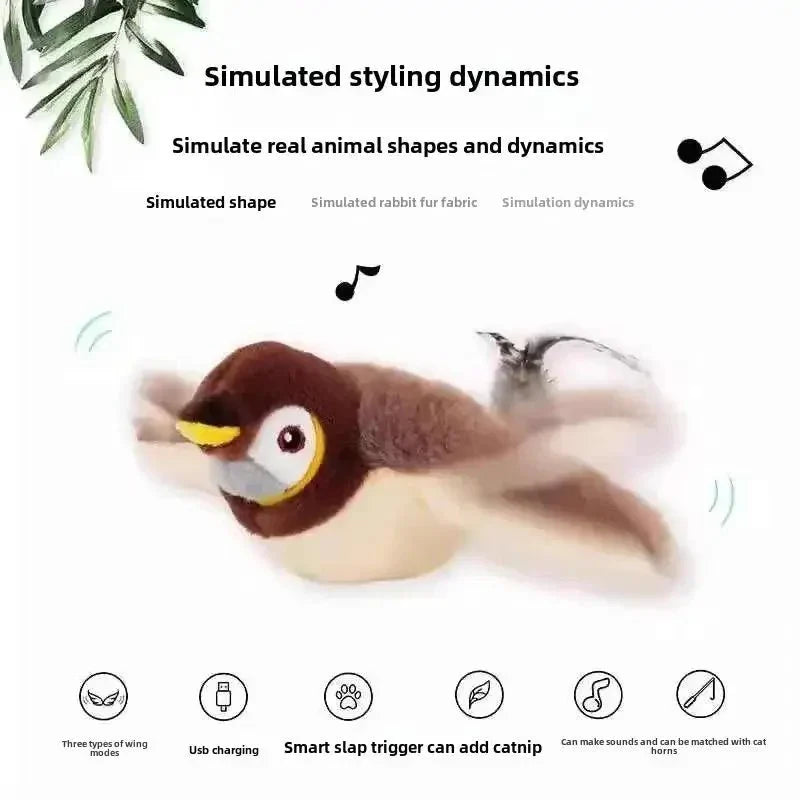 PetJoy™ - Interactive Flapping Bird Toy for Cats