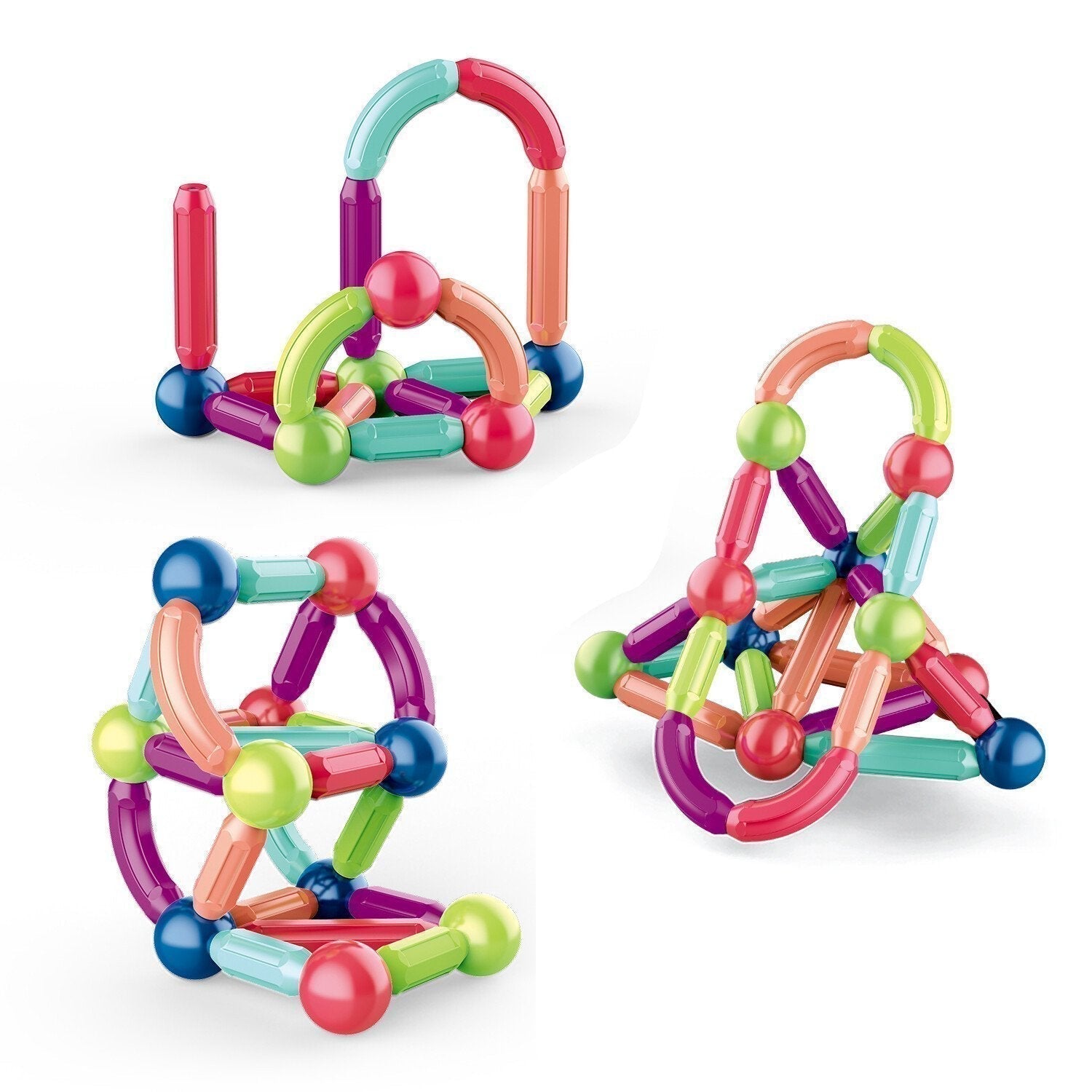 BlockFusion™ - Colorful Magnetic Blocks for Creative Learning & Play