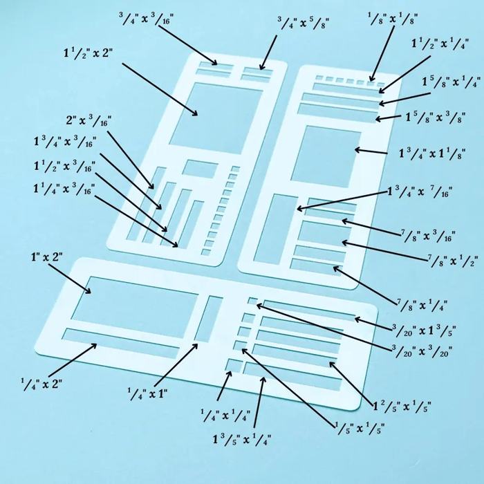 CraftFlex™ – Flexible Mylar Planner & Journal Stencils Set