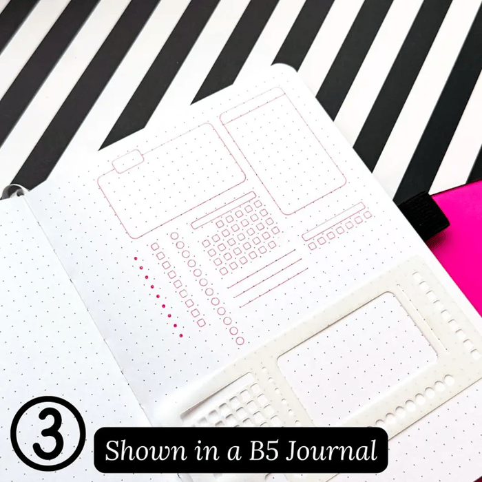CraftFlex™ – Flexible Mylar Planner & Journal Stencils Set