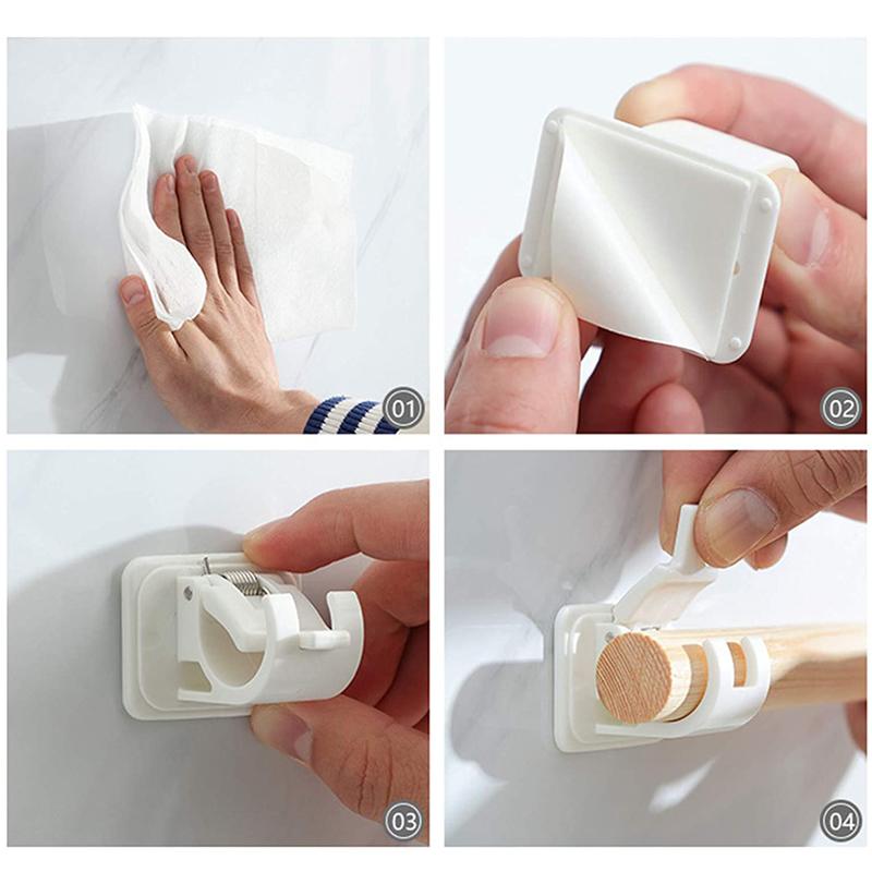 3+3 FREE | DrapeDock™ – Tool-Free Curtain Rod Holders (6 Pack)