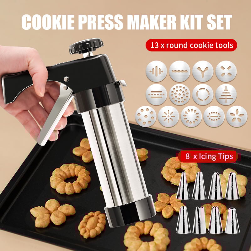 BakePro™ – Cookie Maker Gun with Interchangeable Decorating Tips