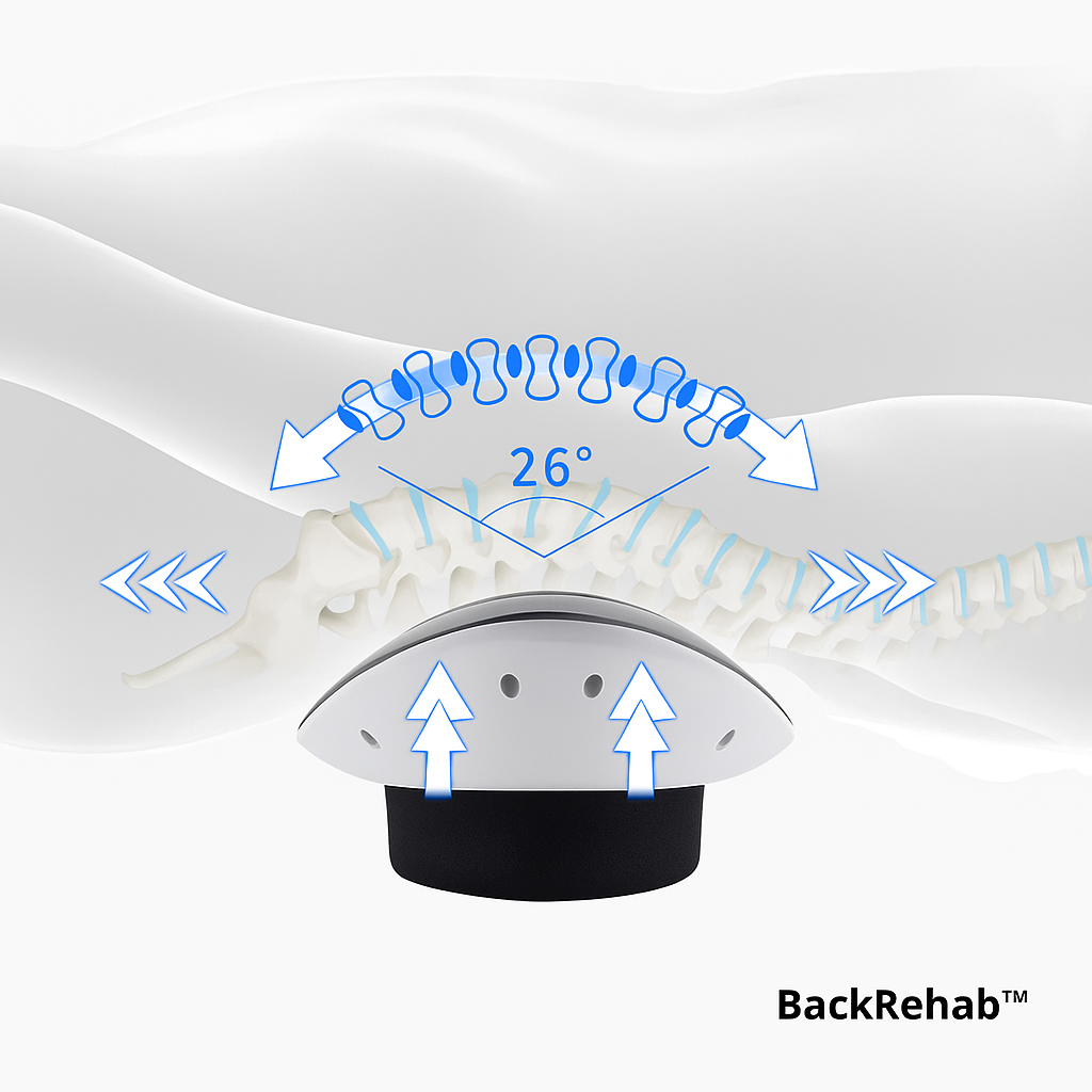 SpineGlide™ - Adjustable Back Stretcher & Support Device