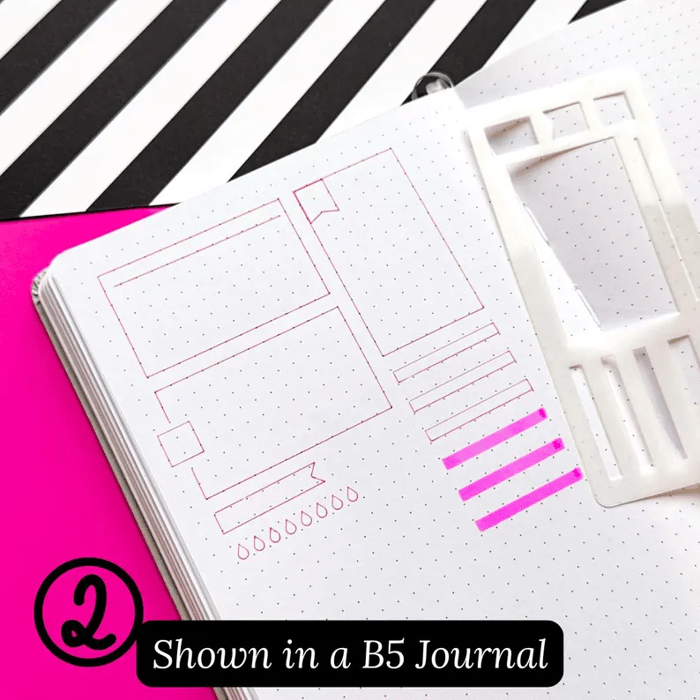 CraftFlex™ – Flexible Mylar Planner & Journal Stencils Set