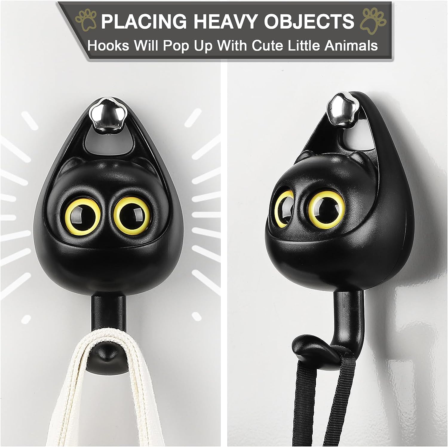 1+1 FREE | PurrGrip™ – Organize in Style with Cat-Shaped Wall Hooks
