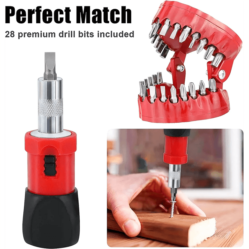 BitHive™ - 28-Piece Magnetic Drill Bit Holder for Easy Access & Organization
