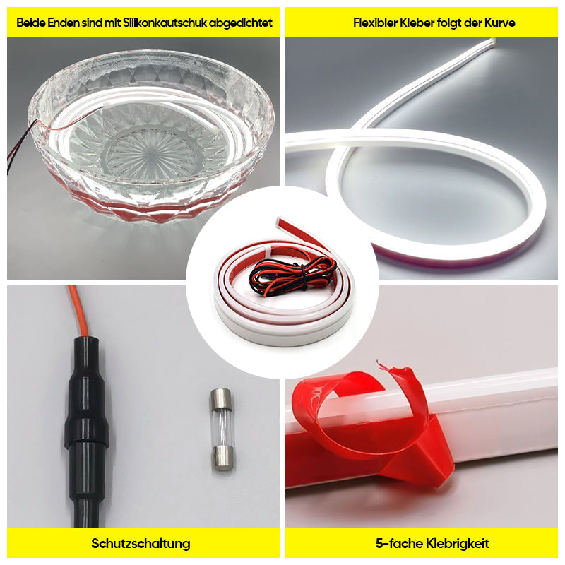 LumaHalo™ - Flexible LED Strip Lights for Car Headlights & DRLs