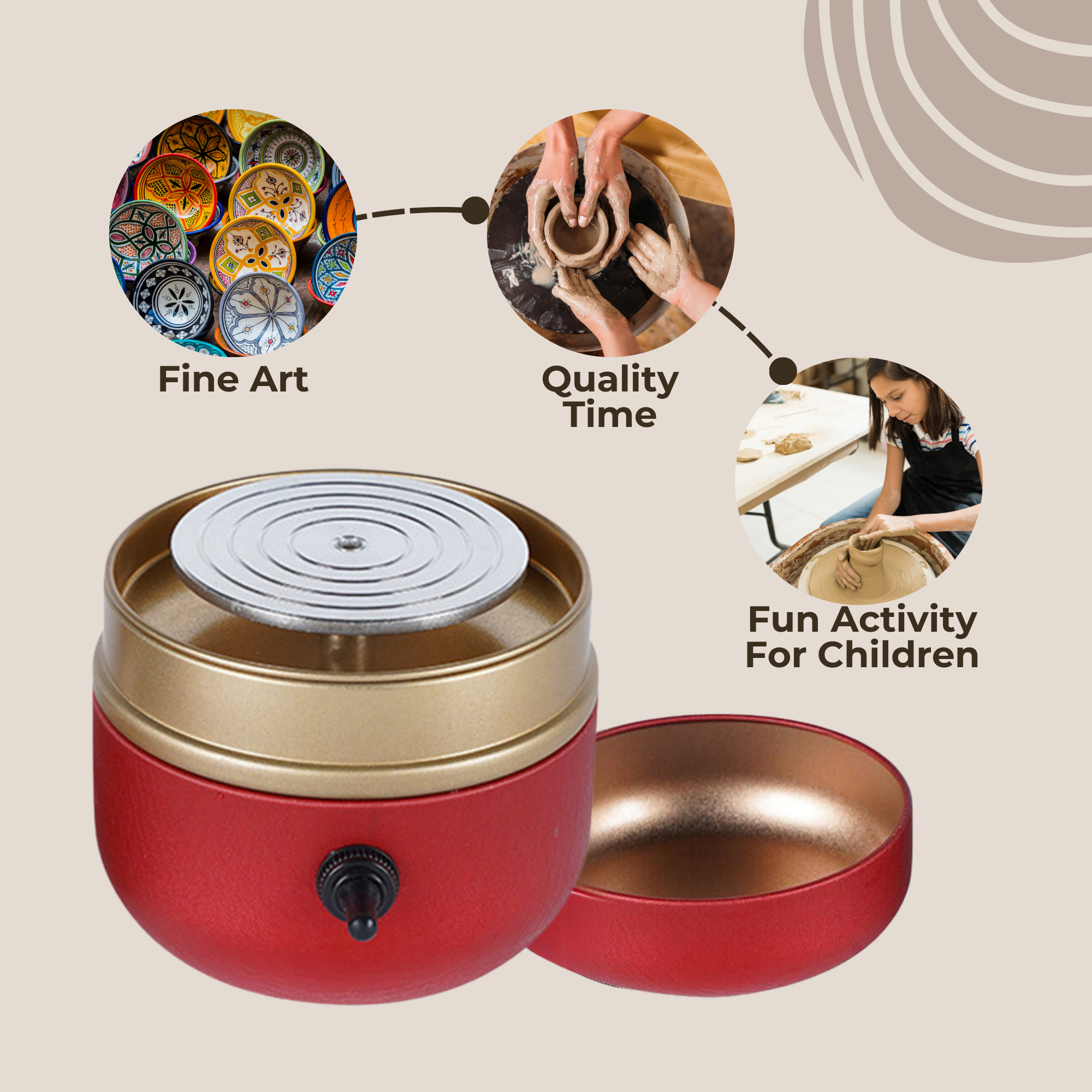 Poterio™ - Mini Pottery Wheel