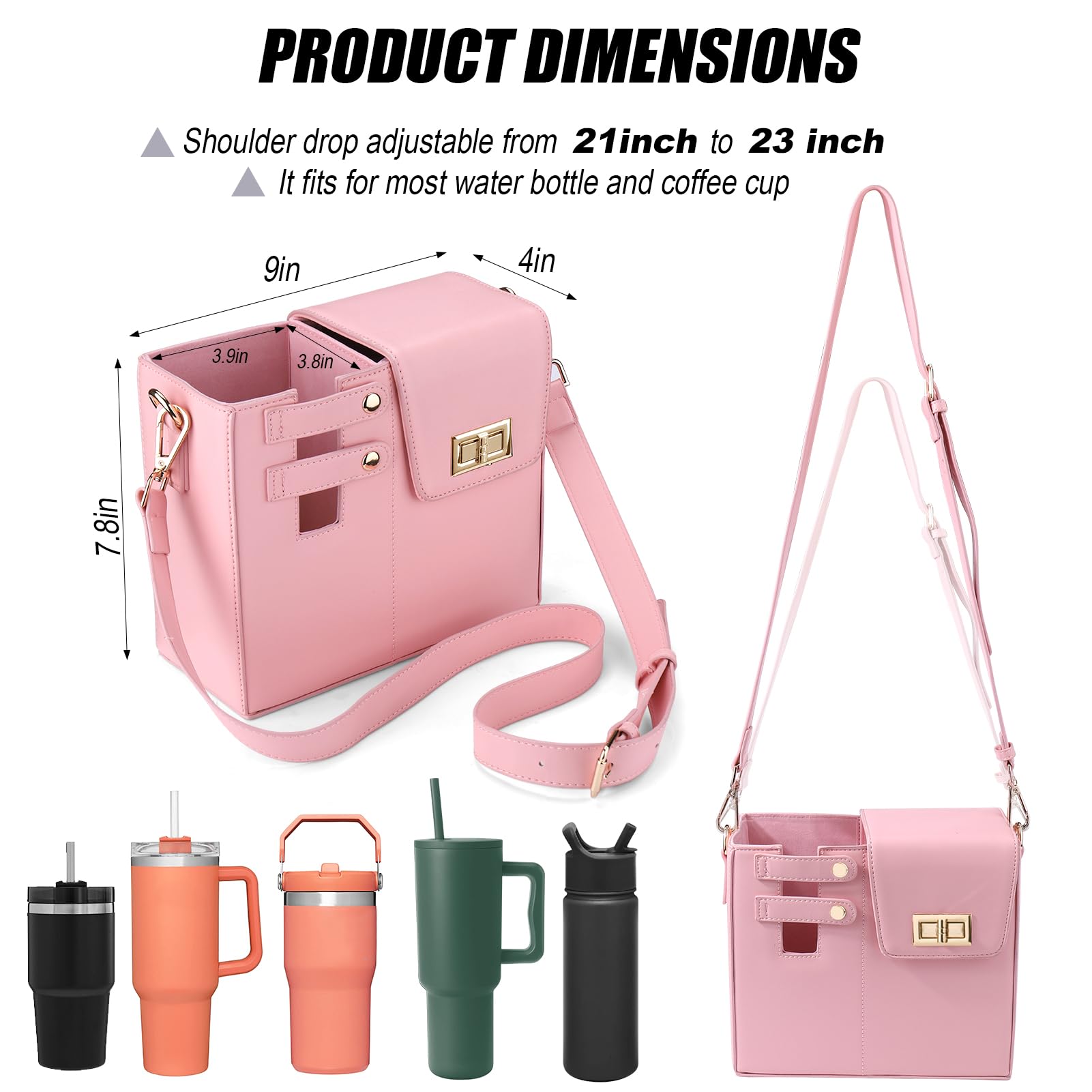 HydraTote™ - Crossbody Bag With Bottle Holder