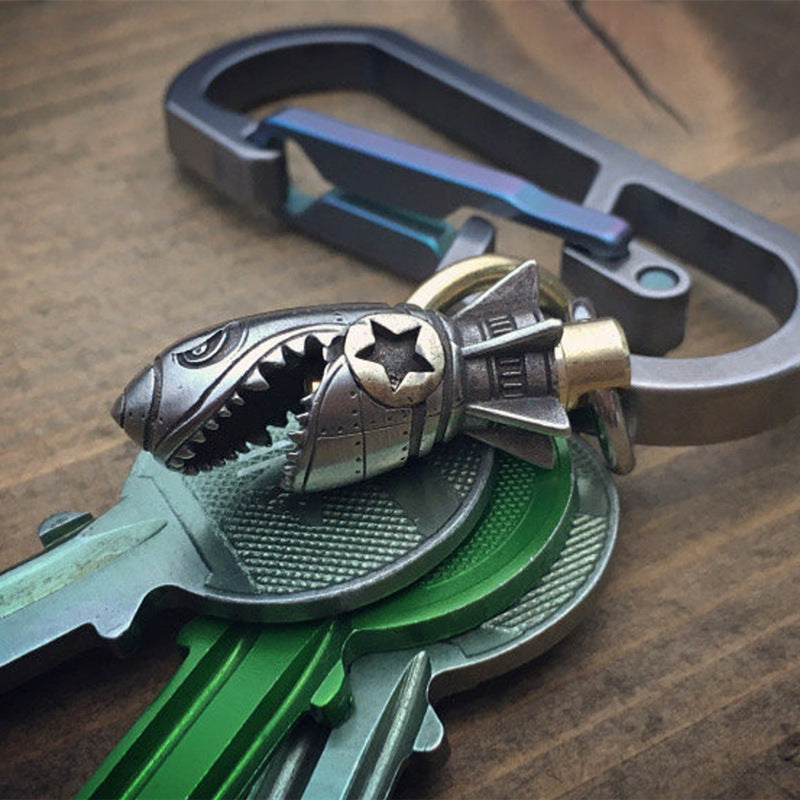 GrimTorque™ - Piston Skull Keychain