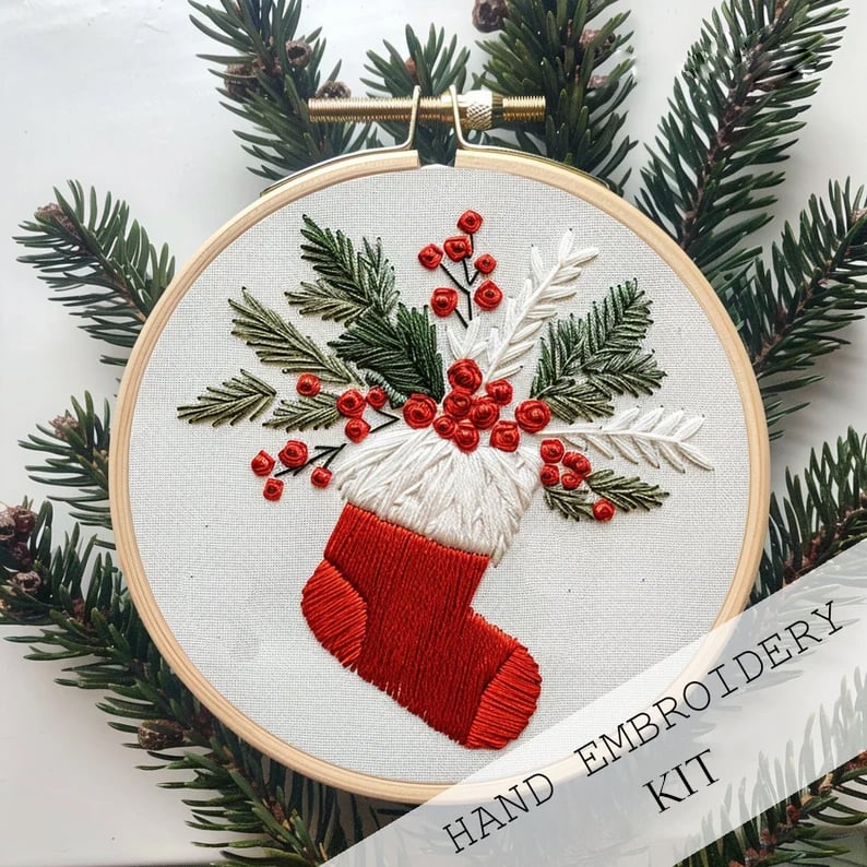 SnowStitch™ - Holiday Embroidery Kit