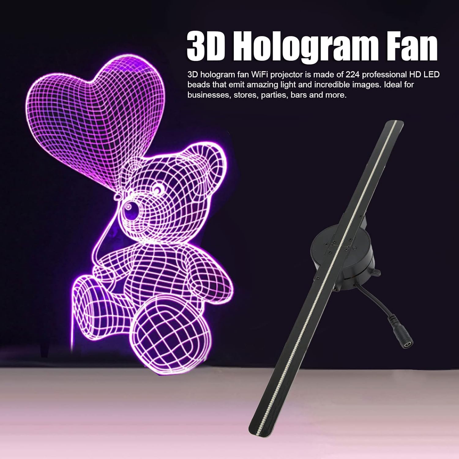 HoloSpin™ - 3D LED Hologram Projector
