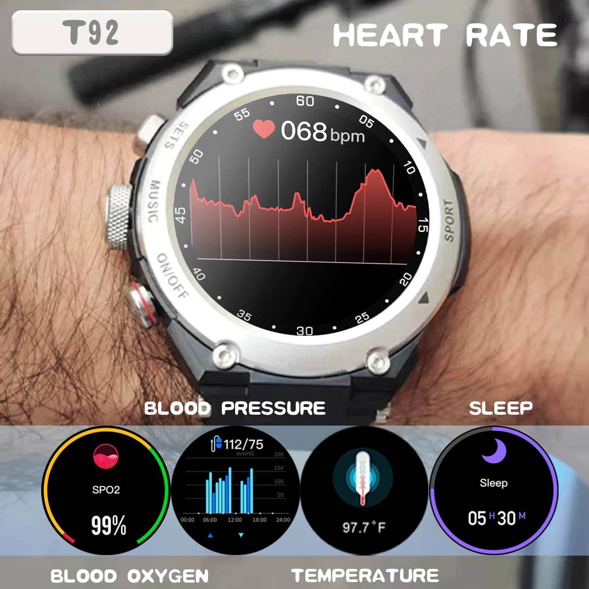 SyncWear™ - Smartwatch With Voice Assistant