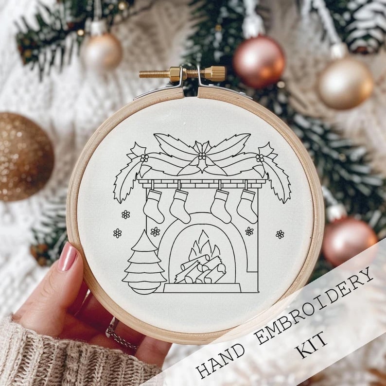SnowStitch™ - Holiday Embroidery Kit