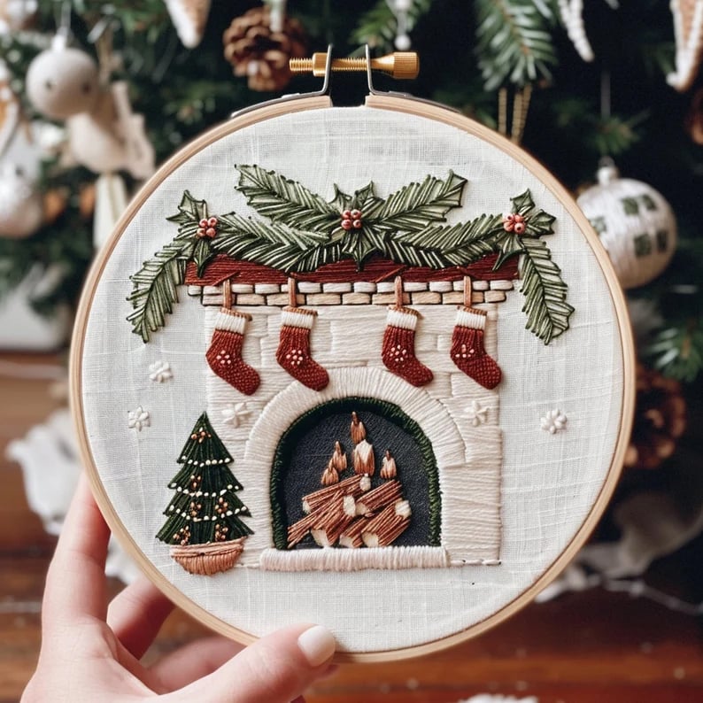 HollyHoop™ - Holiday Embroidery Kit