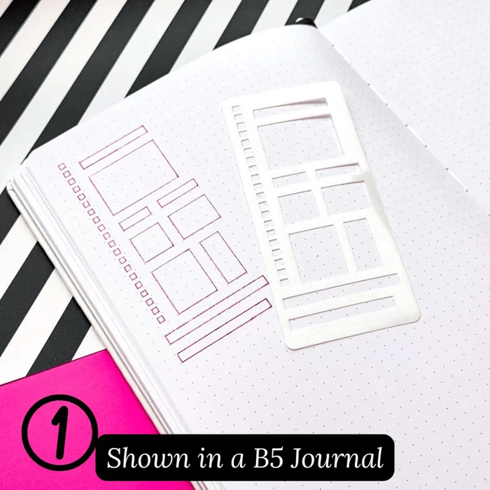 CraftFlex™ – Flexible Mylar Planner & Journal Stencils Set