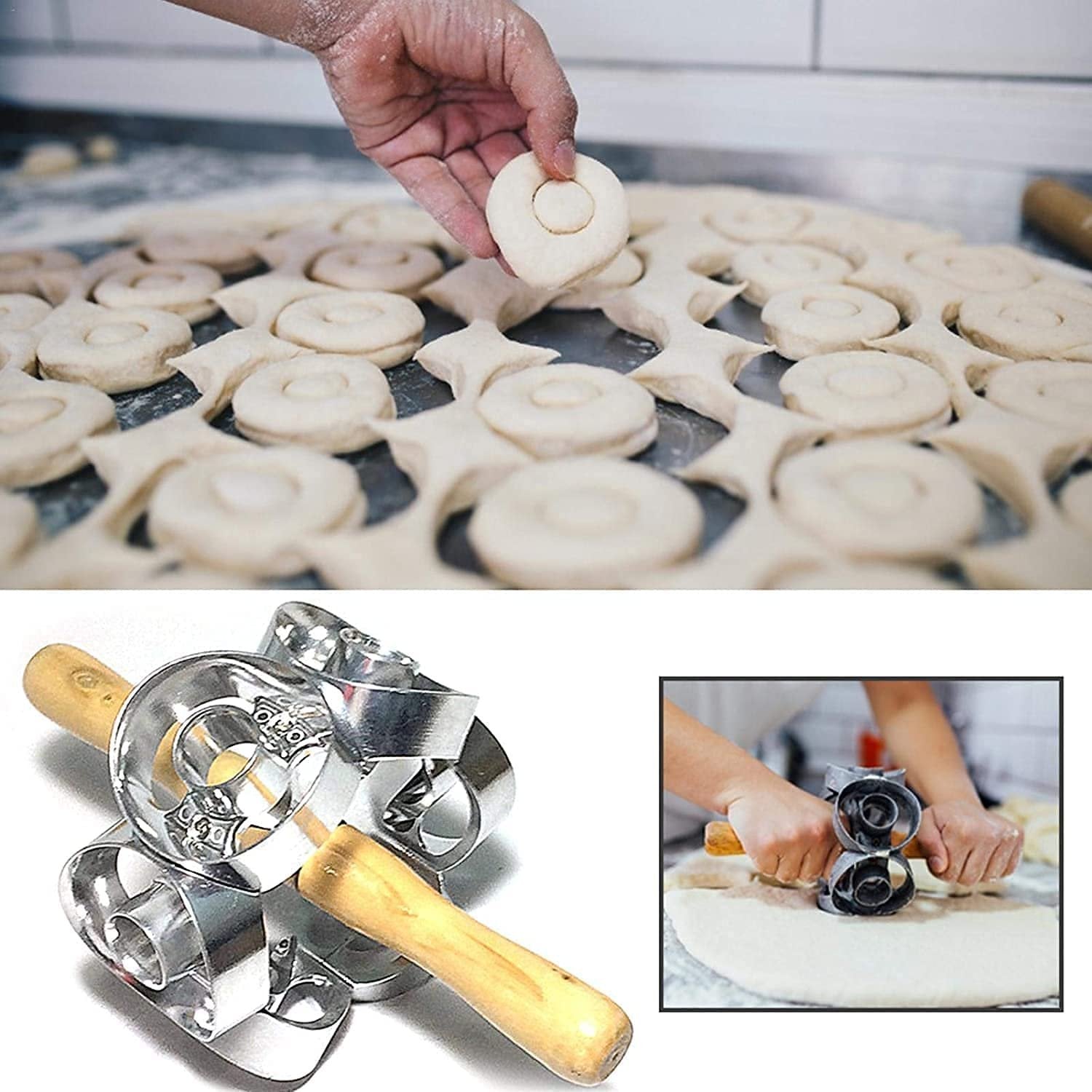 SweetSpin™- Easy-Roll Donut Cutter for Perfectly Shaped Treats