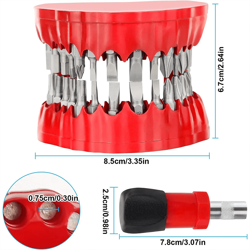 BitHive™ - 28-Piece Magnetic Drill Bit Holder for Easy Access & Organization
