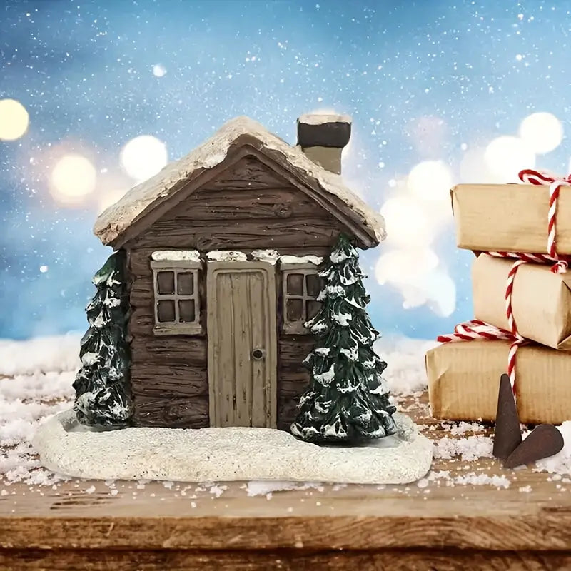 CozyCabin™ – Charming Christmas Cabin Incense Burner