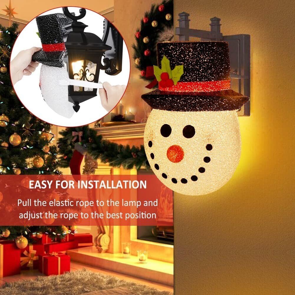 GlowCap™ – Easy-to-Install Christmas Light Cover for Outdoor Lanterns & Porch Lights