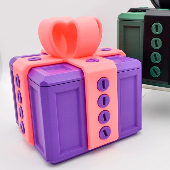 GiftBox™ – 3D Printed Puzzle Box for Funny Gift Giving