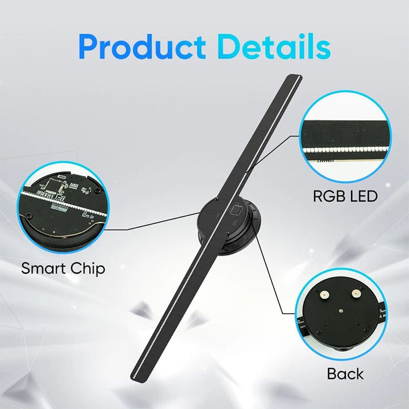 HoloSpin™ – 3D LED Fan Projector for Eye-Catching Holographic Displays