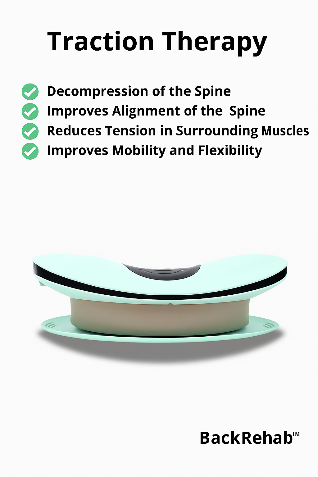 SpineGlide™ - Adjustable Back Stretcher & Support Device