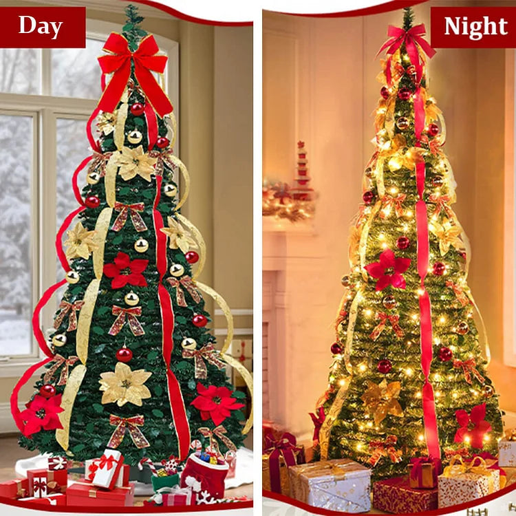 FoldaTree™ – Collapsible Pop-Up Christmas Tree for Easy Festive Setup