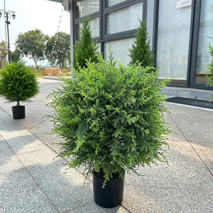 EverLush™ – Add Instant Elegance with Artificial Cedar Topiaries