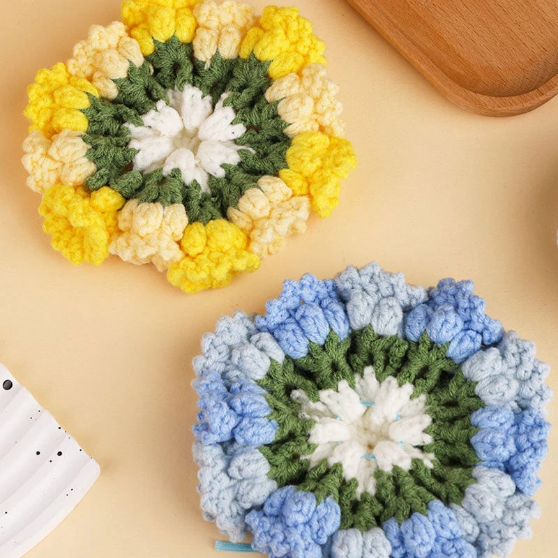 FloraWeave™ - DIY Wool Coaster Pack