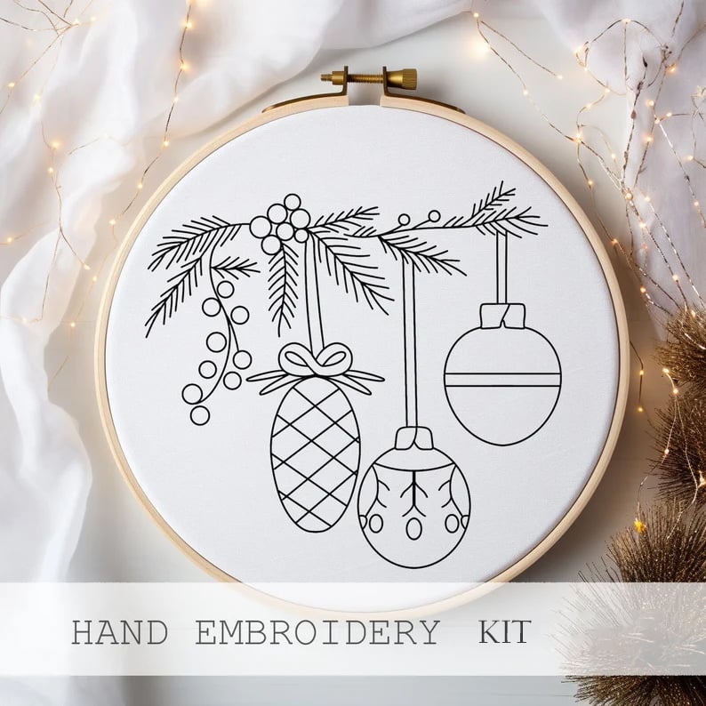 SnowStitch™ - Holiday Embroidery Kit